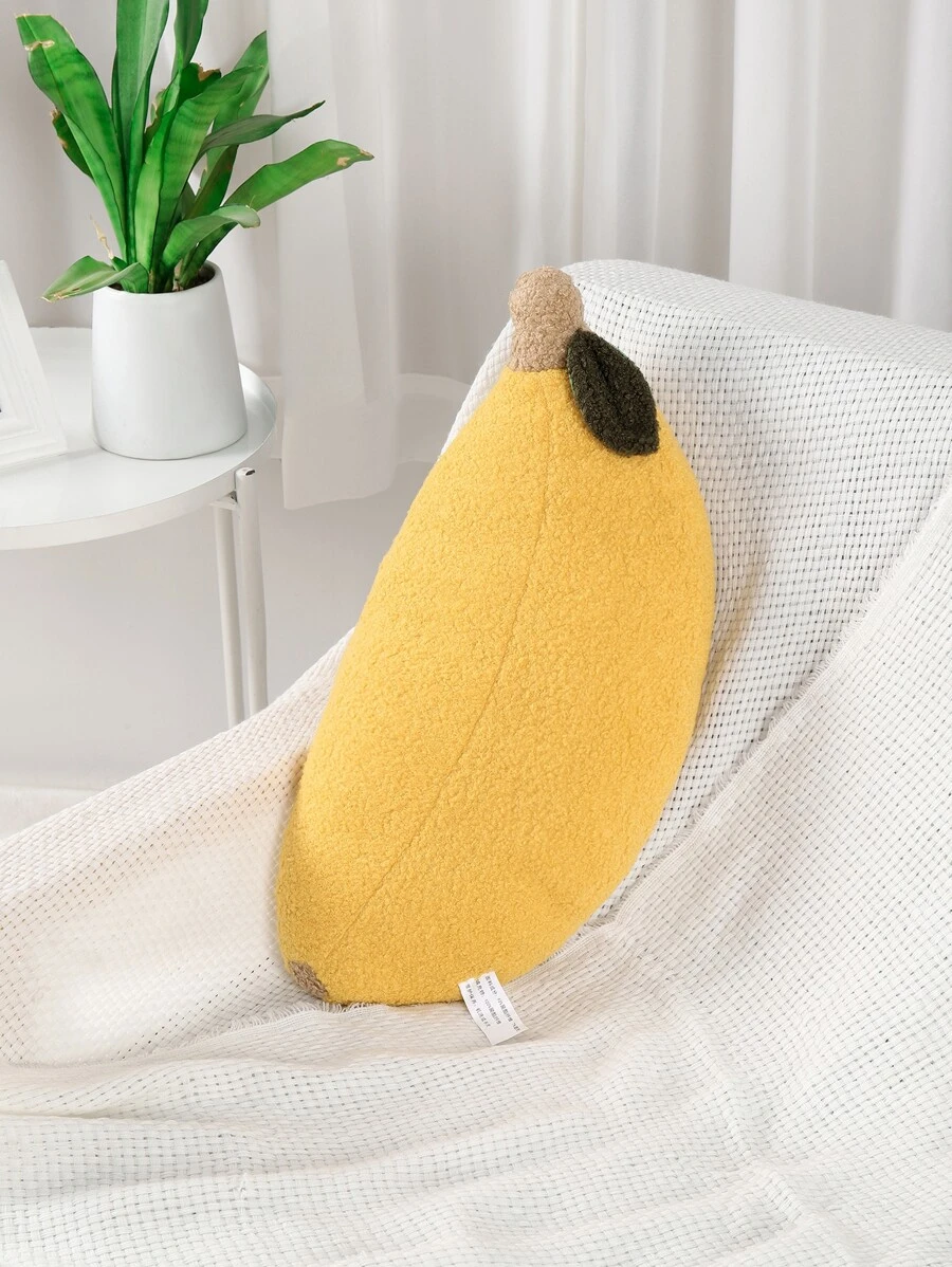 Fruit Shaped Decorative Pillow - Yellow - View 1