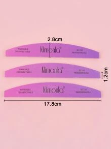 klimonla 4pcs Ombre 80/100 Grit Nail File - Purple - View 5