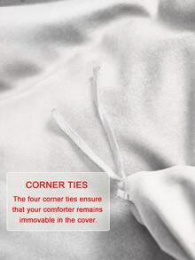 Halloween Ghost Pattern Duvet Cover Without Filler - Multicolor - View 4