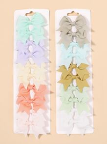 bilicaca 20 cái Bé Gái Mới Biết Đi Nơ Trang Trí Tóc Cá Sấu Kẹp - Xem 3