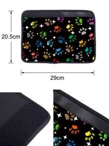 1pc Star & Dog Paw Print Seat Belt Shoulder Pad