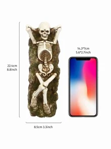 1pc Skeleton Shaped Incense Stick Holder Gifts Birthday Graduation - Multicolor - View 3