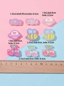 1盒糖果和星球形狀DIY釘珠 - 彩色 - 查看 3