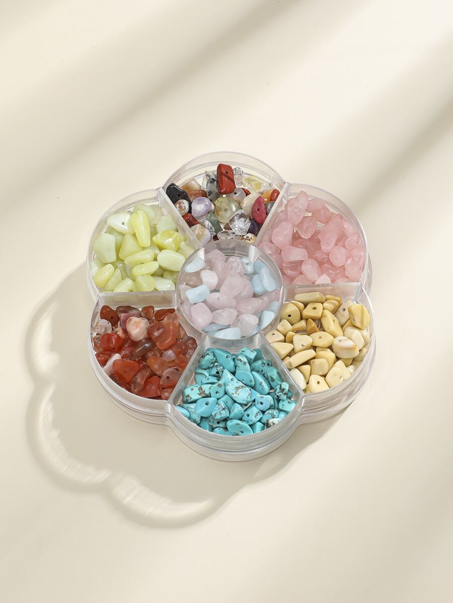 1box Stone DIY Jewelry Accessory - Multicolor - View 1