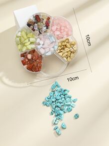 1box Stone DIY Jewelry Accessory - Multicolor - View 3