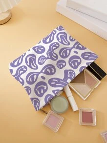 Bolso de maquillaje con estampado de dibujos animados - Púrpura malva - Ver 1