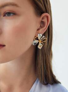 MOTF PREMIUM FLOWER STUD EARRINGS, VALENTINES, MOTHER'S DAY, MOM GIFT - Multicolor - View 8