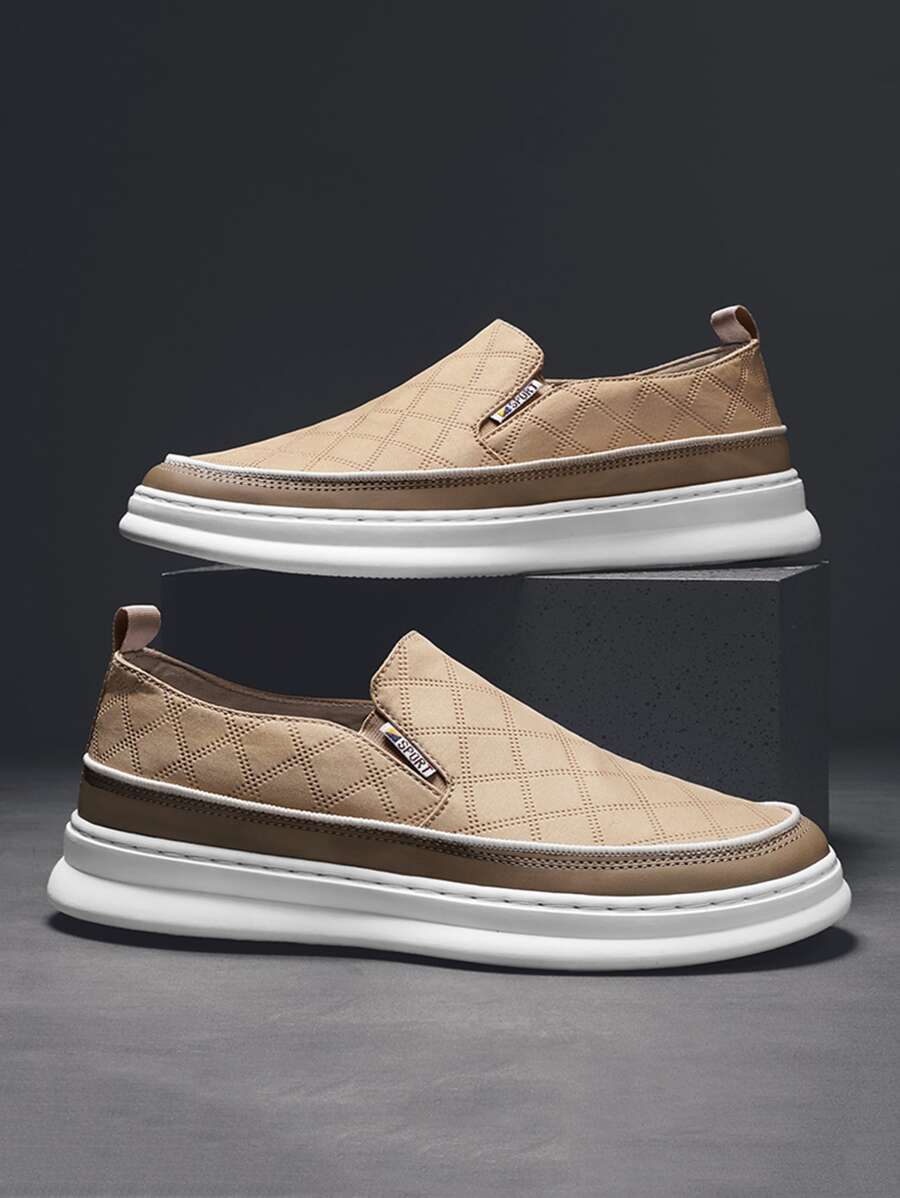 男士字母細節樂福鞋