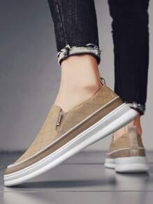 男士字母細節樂福鞋