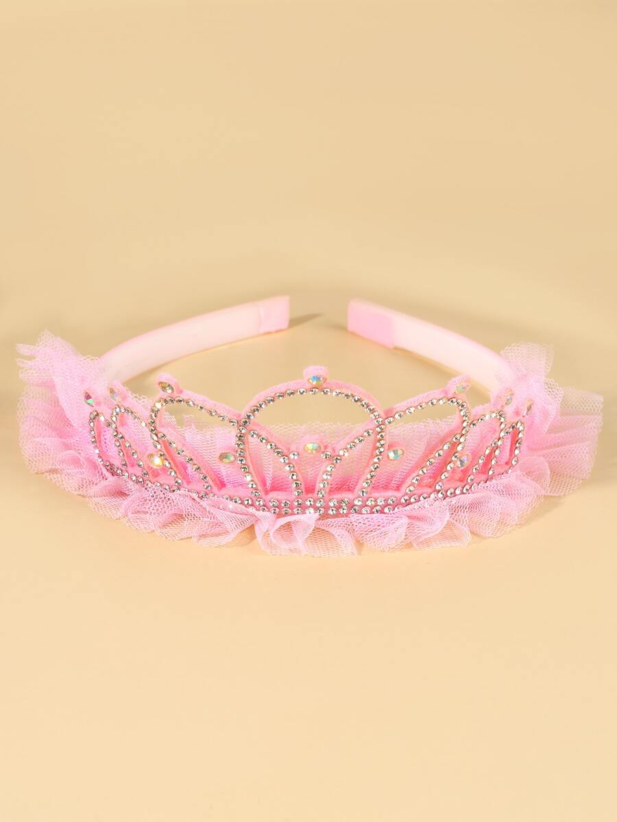 小女童王冠髮箍 - 粉色 - 查看 1