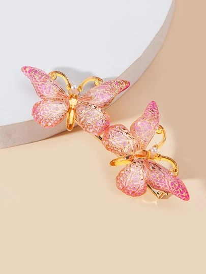 小女童蝴蝶裝飾髮夾