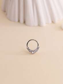 1 件锆石鼻环软骨耳轮耳屏耳环鼻中隔穿孔饰品