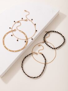 imoli 5pcs Bead Decor Anklet - Multicolor - View 7