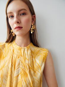 MOTF PREMIUM Top viscosa con fruncido - Amarillo - Ver 5