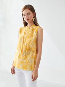 MOTF PREMIUM Top viscosa con fruncido - Amarillo - Ver 7