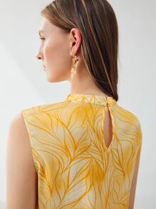 MOTF PREMIUM Top viscosa con fruncido - Amarillo - Ver 9