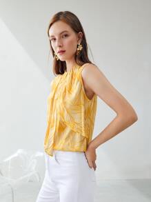 MOTF PREMIUM Top viscosa con fruncido - Amarillo - Ver 11