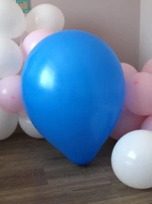 3入組素色乳膠小氣球 - 寶藍色 - 查看 4