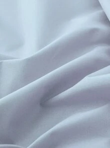 1 pieza sábana bajera impermeable de color sólido, manta de microfibra para dormitorio, doble/completo/reina/rey - Azul - Ver 7