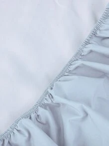 1 pieza sábana bajera impermeable de color sólido, manta de microfibra para dormitorio, doble/completo/reina/rey - Azul - Ver 6