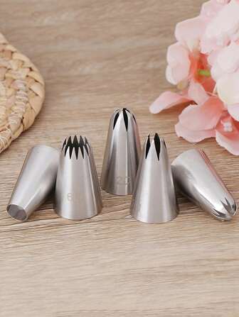 5入組不銹鋼裱花嘴