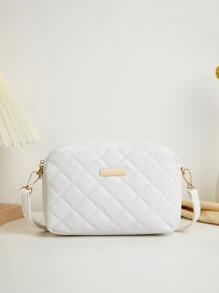 New Fashion Diamond Pattern Quilted Mini Crossbody Bag