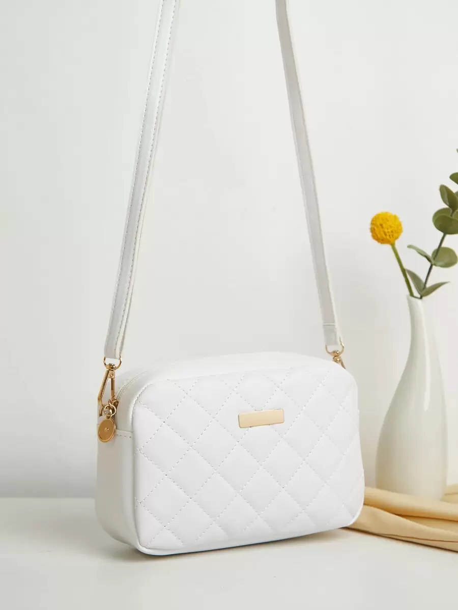 New Fashion Diamond Pattern Quilted Mini Crossbody Bag