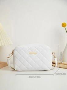 New Fashion Diamond Pattern Quilted Mini Crossbody Bag
