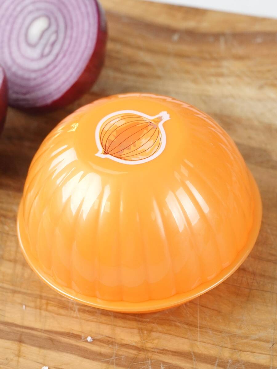 1入組塑膠洋蔥收納飼養員莢 - 黃色 - 查看 1