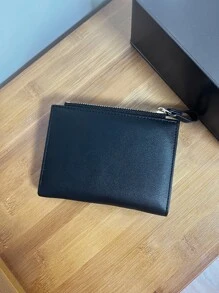 CHARM INFINITE 多卡槽卡包多功能拉链钱包女式零钱包字母图案迷你薄款轻便多层身份证信用卡便携简约时尚现代商务周年纪念情人节生日礼物女士女孩女士礼品包礼物商务休闲学校用品教师礼物返校女士钱包钱包小钱包 - 黑色 - 查看 3