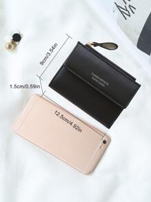 CHARM INFINITE 多卡槽卡包多功能拉链钱包女式零钱包字母图案迷你薄款轻便多层身份证信用卡便携简约时尚现代商务周年纪念情人节生日礼物女士女孩女士礼品包礼物商务休闲学校用品教师礼物返校女士钱包钱包小钱包 - 黑色 - 查看 6