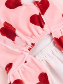 1 pieza Vestido de boda para mascotas con diadema con moño - Rosa - Ver 4