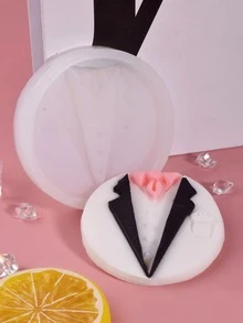 1 pieza Molde de caramelo diseño Camisa caballero - transparente - Ver 3