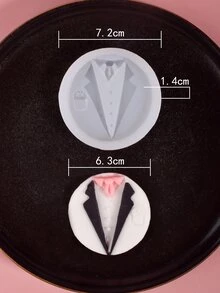 1 pieza Molde de caramelo diseño Camisa caballero - transparente - Ver 5