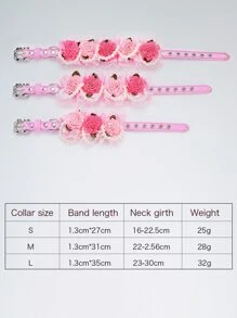 Floral Decor Pet Collar - Multicolor - View 4
