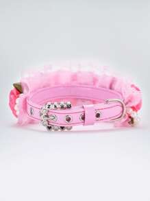 Floral Decor Pet Collar - Multicolor - View 2