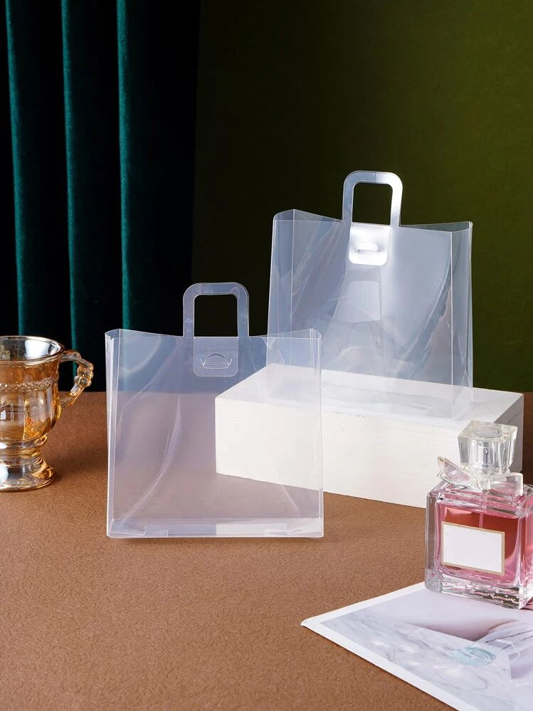 5個 クリアギフトバッグ ジュエリー収納バッグ, 誕生日パーティーの装飾, ギフトラッピング - クリア - 見る 1