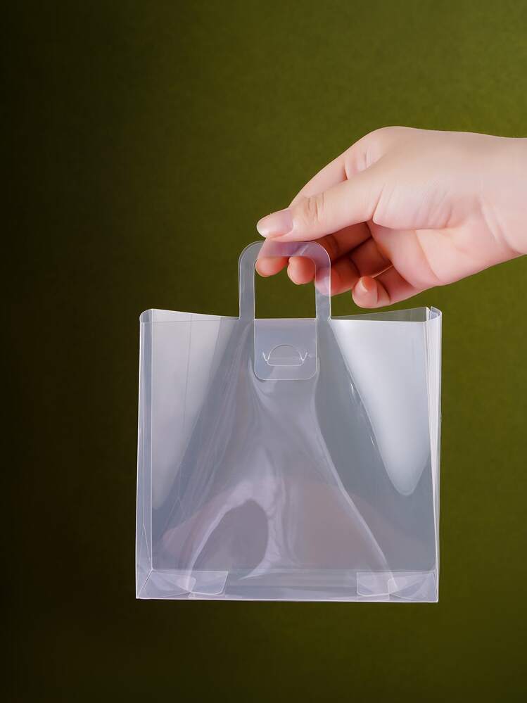 5個 クリアギフトバッグ ジュエリー収納バッグ, 誕生日パーティーの装飾, ギフトラッピング - クリア - 見る 2