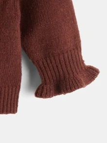 Baby Two Tone Flounce Sleeve Jumper - Multicolor - View 3