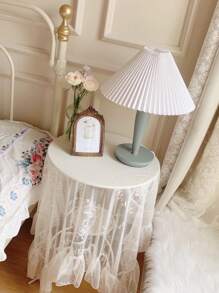 1 Khăn Trải Bàn Thêu Hoa, Hiện Đại Polyester Trang Trí Bàn Cho Bàn Ăn - trắng - Xem 4