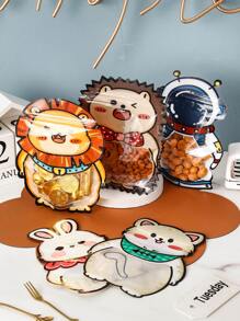 5入組卡通動物設計打包袋