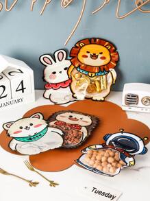 5入組卡通動物設計打包袋