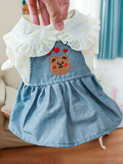 Bear Print Pet Dress