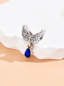 Colgante DIY con diseño de alas de diamantes de imitación de aleación