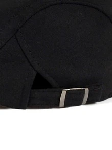 Gorra de hombre de algodón de color liso con visera