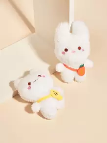 1入組隨機色寵物毛絨玩具 - 白色 - 查看 1