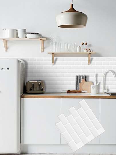 1pc Brick Pattern Kitchen Sticker