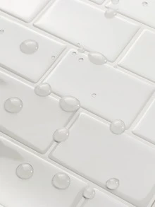 1pc Brick Pattern Kitchen Sticker - White - View 2