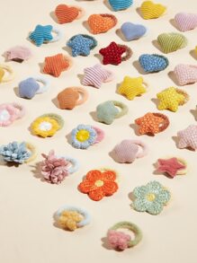 3pcs Random Color Pet Hair Tie - Multicolor - View 4