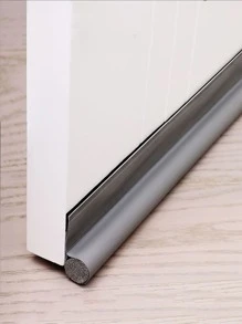 1pc Door Bottom Sealing Strip, Soundproof, Windproof Dustproof And Keep Warm Sealer Door Blocker - Grey - View 7